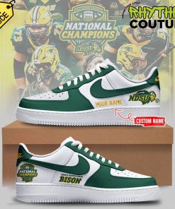 NDSU Bison 2024 NCAA FCS Football National Champions Personalized Air Force 1 Sneaker