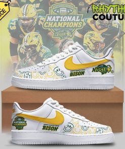 NDSU Bison FCS National Champions Smile Air Force 1 Sneaker