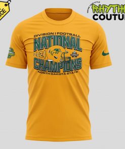 NDSU Football 10 Time National Champions Yellow Tee