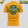 NDSU Football 10 Time National Champions Yellow Tee