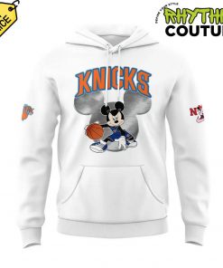 New York Knicks Dunk the Halls on Christmas Day Mickey Mouse Hoodie