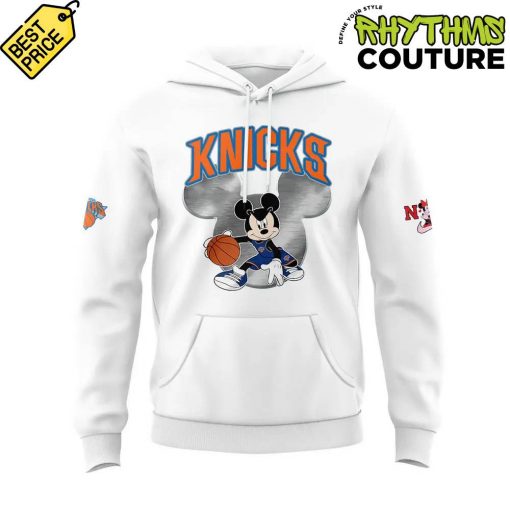 New York Knicks Dunk the Halls on Christmas Day Mickey Mouse Hoodie