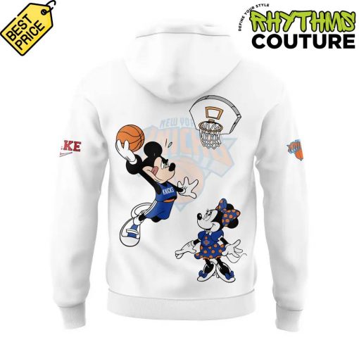 New York Knicks Dunk the Halls on Christmas Day Mickey Mouse Hoodie