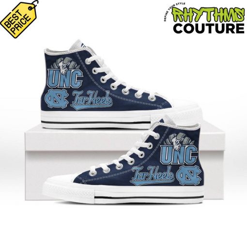 North Carolina Tar Heels High Top Canvas Shoes