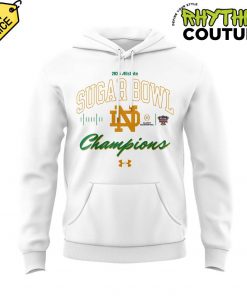 Notre Dame Fighting Irish 2025 Sugar Bowl Champions White Hoodie