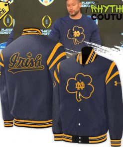 Notre Dame Fighting Irish Coach Marcus Freeman CLOVER Bomber Jacket