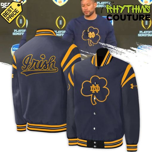 Notre Dame Fighting Irish Coach Marcus Freeman CLOVER Bomber Jacket