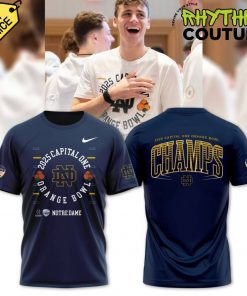 Notre Dame Fighting Irish Orange Bowl Champions Navy Shirt