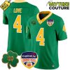 Notre Dame Fighting Irish Orange Bowl Champions Throwback Green Football Jersey