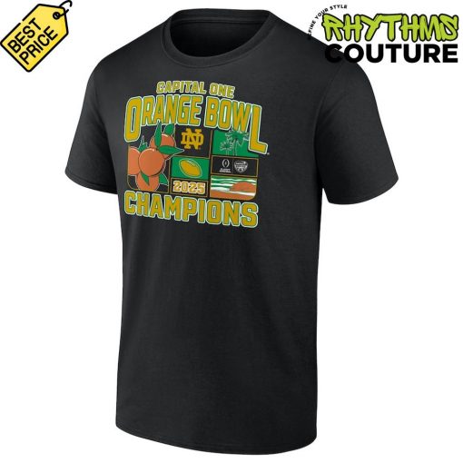 Notre Dame Fighting Irish Orange Bowl Champions Victory Ahead Shirt