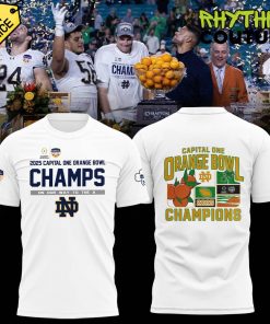 Notre Dame Fighting Irish Orange Bowl Champions White Shirt