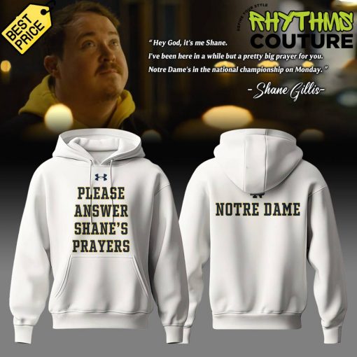 Notre Dame Fighting Irish x Answer Shanes Prayers Limited Edition Hoodie