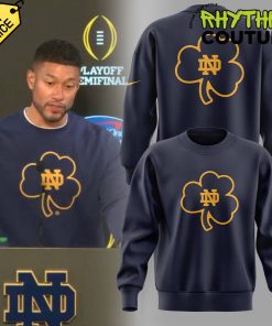 Notre Dame Football Coach Marcus Freeman CLOVER Sweatshirt