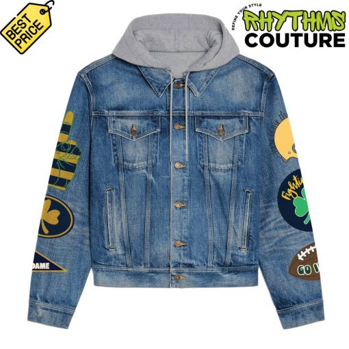 Notre Dame Football Orange Bowl Championship Hooded Denim Jacket