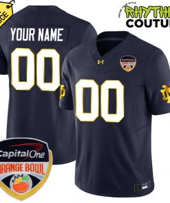 Notre Dame Football Orange Bowl Championship Navy Football Jersey