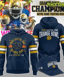 Notre Dame Football Orange Bowl Championship Navy Hoodie