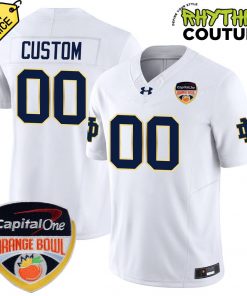 Notre Dame Football Orange Bowl Championship White Football Jersey