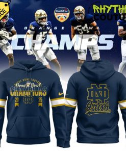 Notre Dame Football Orange Bowl Champs Navy Hoodie