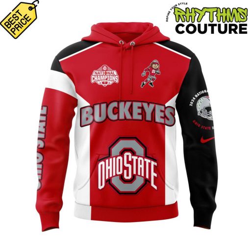 Ohio State Buckeyes 2024 College Football Playoff National Champions Smoke Red Black Hoodie