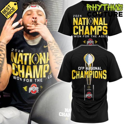 Ohio State Buckeyes 2024 National Champions “Won For The Ages” Black Shirt