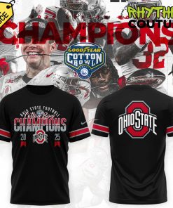 Ohio State Buckeyes 2025 Cotton Bowl Classic Champions Black Shirt