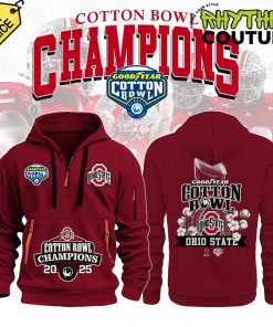 Ohio State Buckeyes 2025 Cotton Bowl Classic Champions Quarter Zip Hoodie