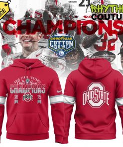 Ohio State Buckeyes 2025 Cotton Bowl Classic Champions Red Hoodie