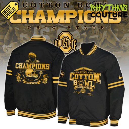 Ohio State Buckeyes 2025 NCAA Cotton Bowl Champions Limited Edition Bomber Jacket