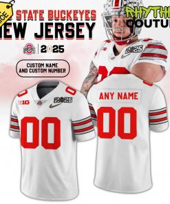 Ohio State Buckeyes 2025 National Champions Heritage Stripes Jersey