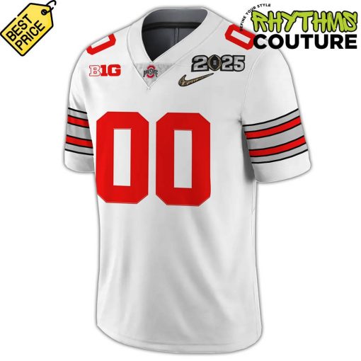 Ohio State Buckeyes 2025 National Champions Heritage Stripes Jersey