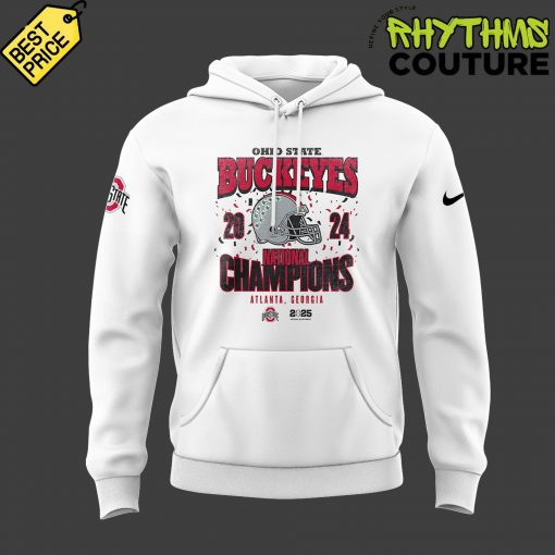 Ohio State Buckeyes 2025 National Champions White Hoodie