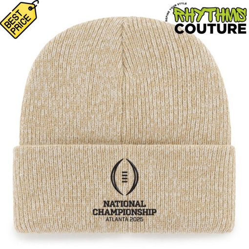 Ohio State Buckeyes 2025 National Championship Game Khaki Knit Hat