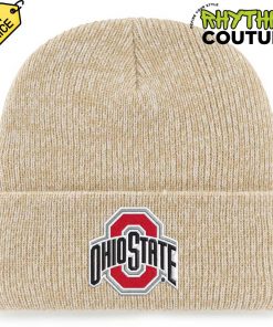 Ohio State Buckeyes 2025 National Championship Game Khaki Knit Hat