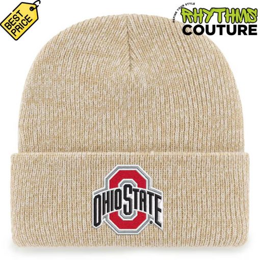 Ohio State Buckeyes 2025 National Championship Game Khaki Knit Hat