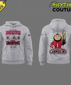 Ohio State Buckeyes Brutus 2024 NCAA National Champs Grey Hoodie