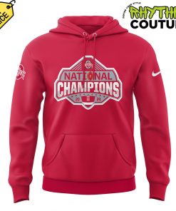 Ohio State Buckeyes College Football Playoff National Champions Red Hoodie