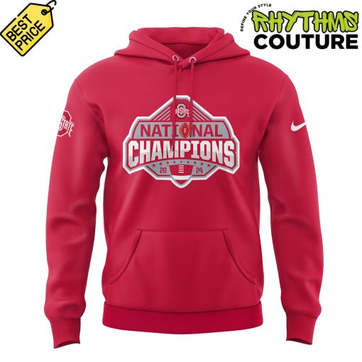 Ohio State Buckeyes College Football Playoff National Champions Red Hoodie