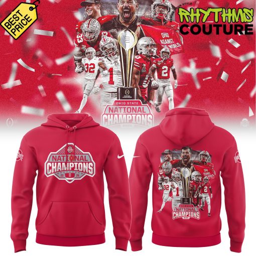 Ohio State Buckeyes College Football Playoff National Champions Red Hoodie