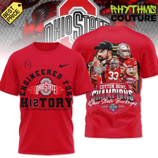 Ohio State Buckeyes Cotton Bowl Classic Champions Engineered for History Shirt