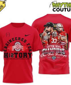 Ohio State Buckeyes Cotton Bowl Classic Champions Engineered for History Shirt