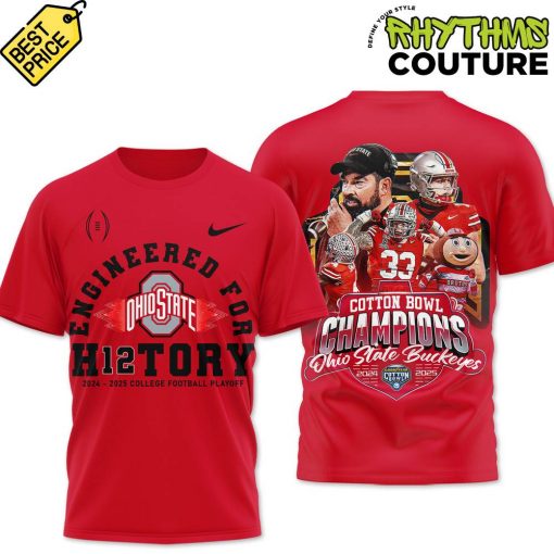 Ohio State Buckeyes Cotton Bowl Classic Champions Engineered for History Shirt