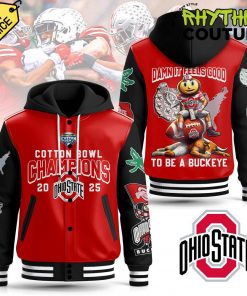 Ohio State Buckeyes Cotton Bowl Classic Champs Hooded Baseball Jacket