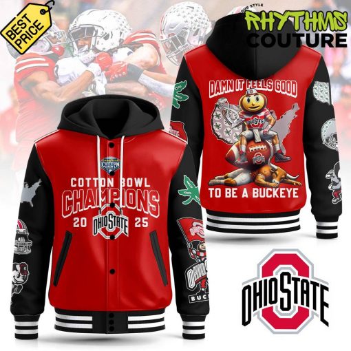 Ohio State Buckeyes Cotton Bowl Classic Champs Hooded Baseball Jacket