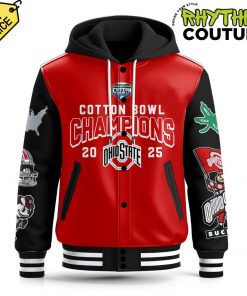 Ohio State Buckeyes Cotton Bowl Classic Champs Hooded Baseball Jacket