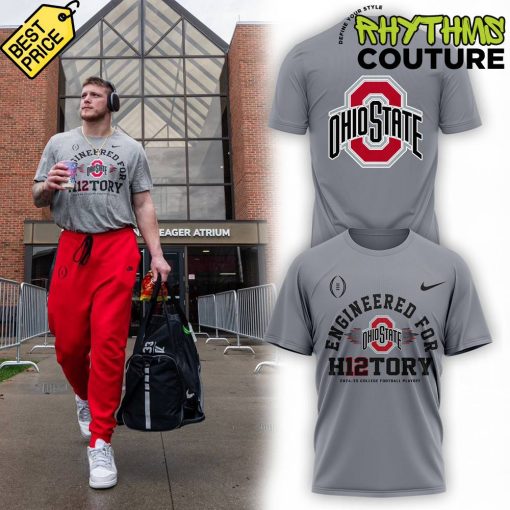 Ohio State Buckeyes Engineered for History Grey Tee