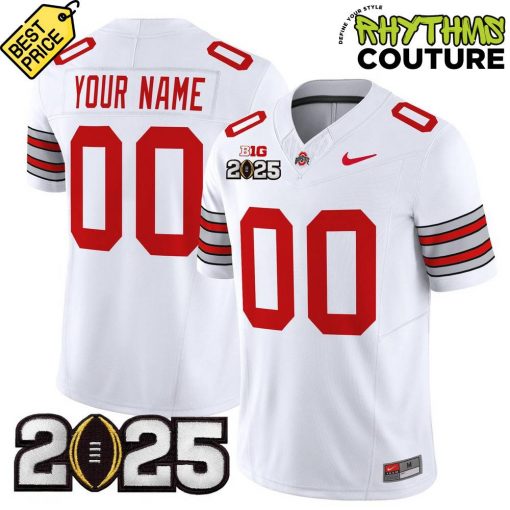 Ohio State Buckeyes Heritage Stripe 2025 CFP Final Football Jersey