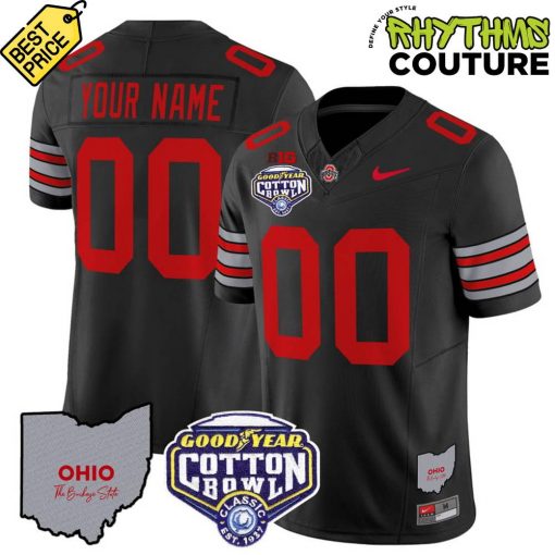 Ohio State Buckeyes Heritage Stripe Cotton Bowl Champions Football Jersey