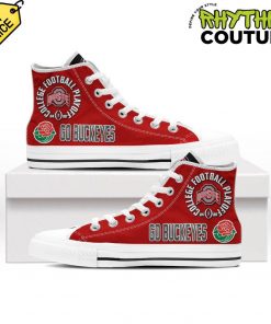 Ohio State Buckeyes Rose Bowl Champions High Top Canvas Shoes