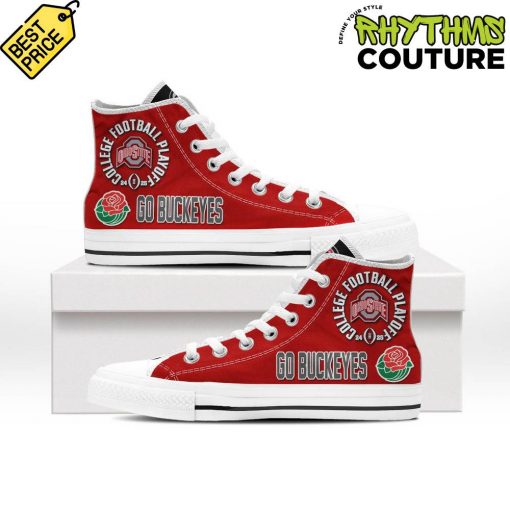 Ohio State Buckeyes Rose Bowl Champions High Top Canvas Shoes