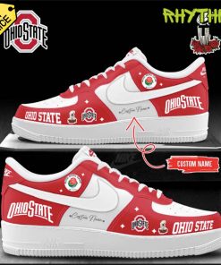 Ohio State Buckeyes Rose Bowl Champions Personalized Air Force 1 Sneaker